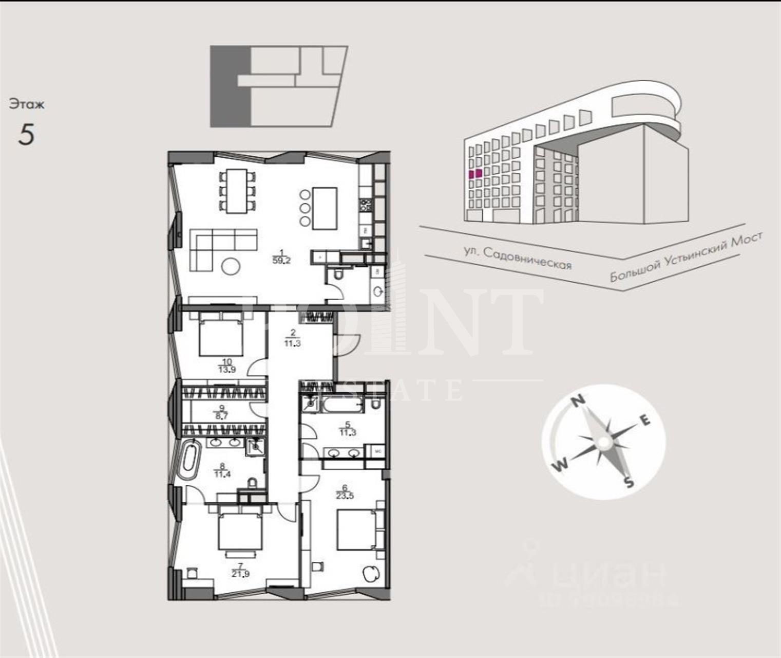 Купить квартиру ID 20477 в жилом комплексе 