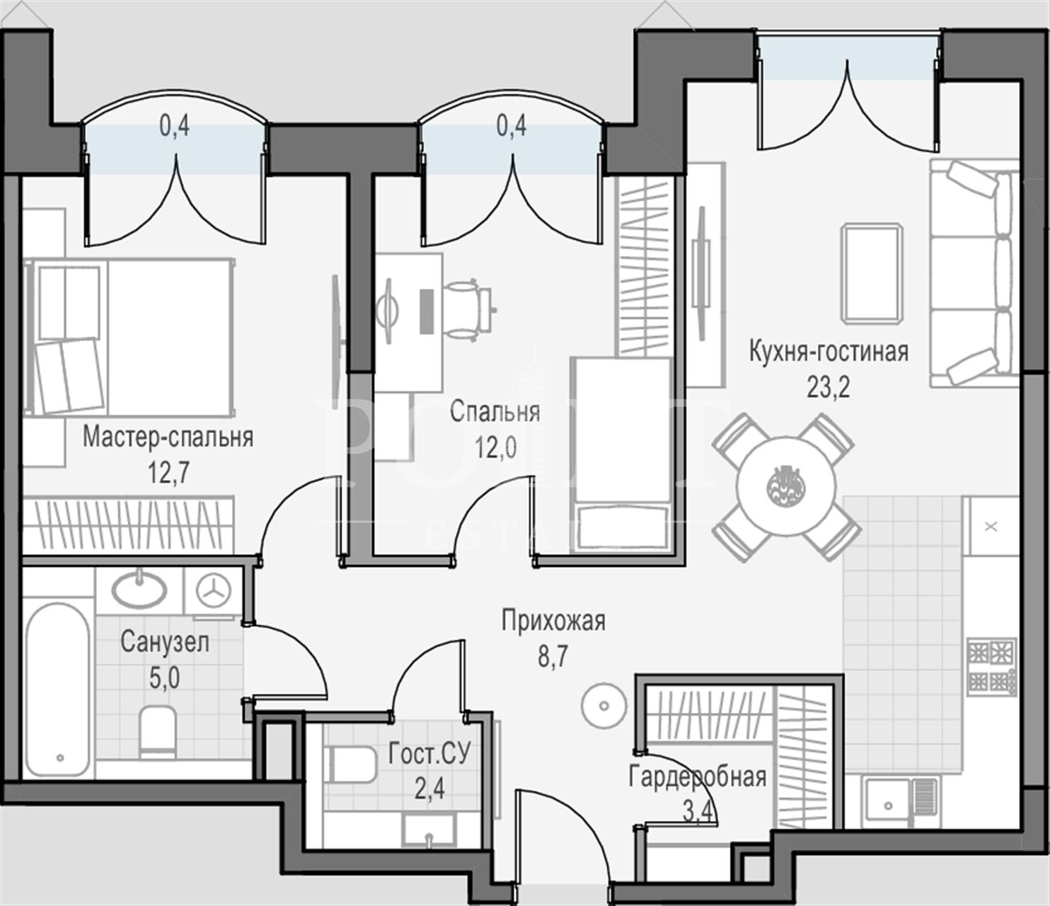 Купить квартиру ID 700001069 в жилом комплексе 